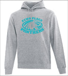 Echo Place Cotton Hoodie Teal logo