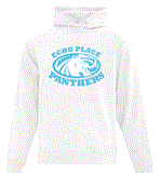 Echo Place Cotton Hoodie Teal logo
